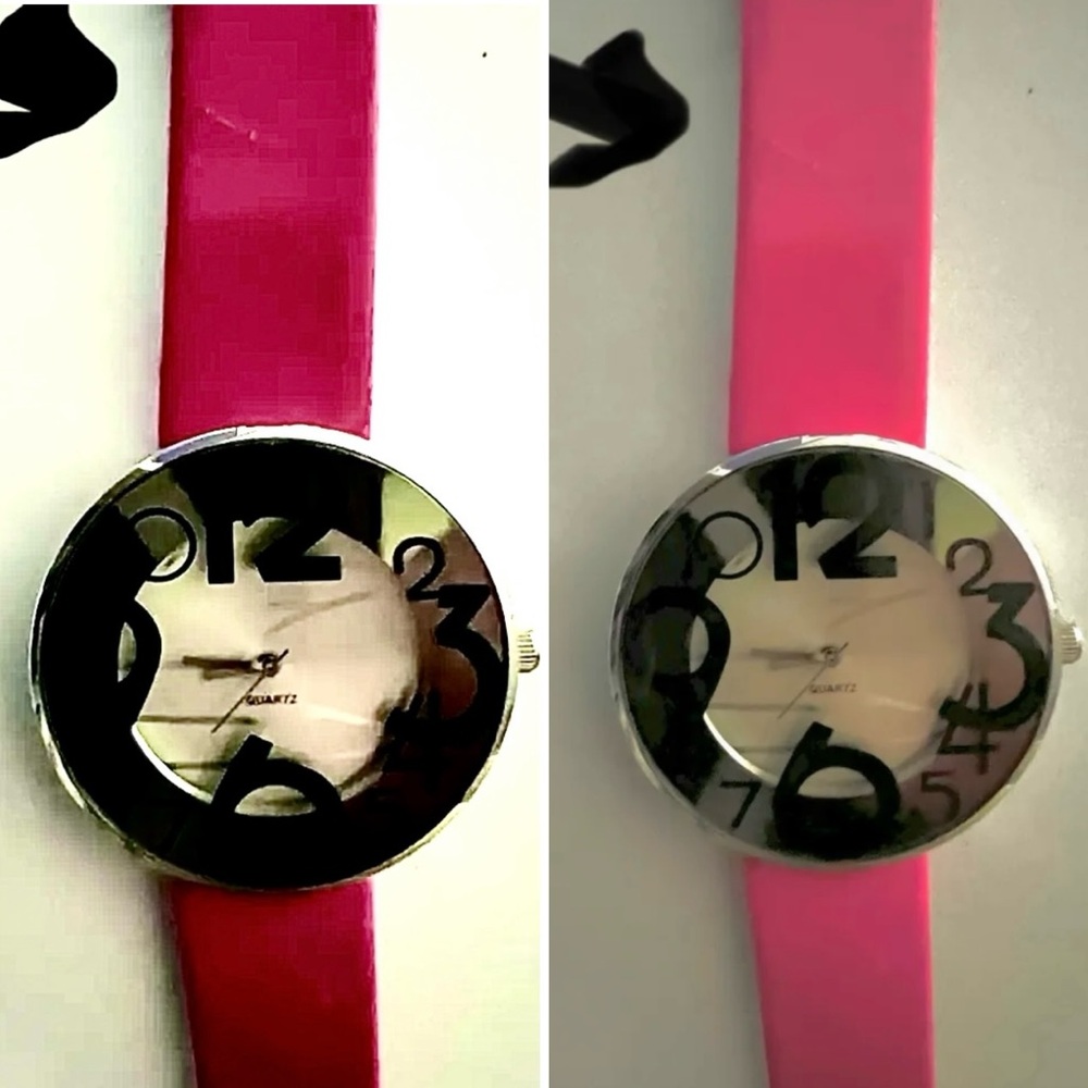 🆕🎁 Hot Pink Pop-Art Statement Oversized Number Watch – Treasure Hunt Gift - Picture 6 of 12